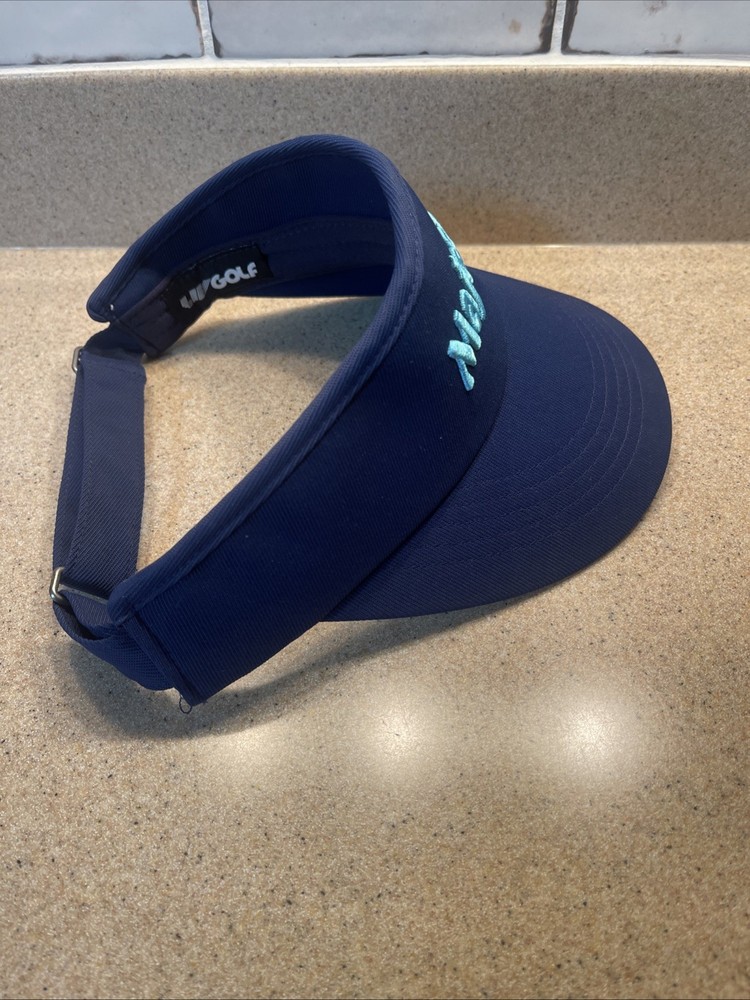 Yupoong Majesticks Golf Visor Blue Adjustable