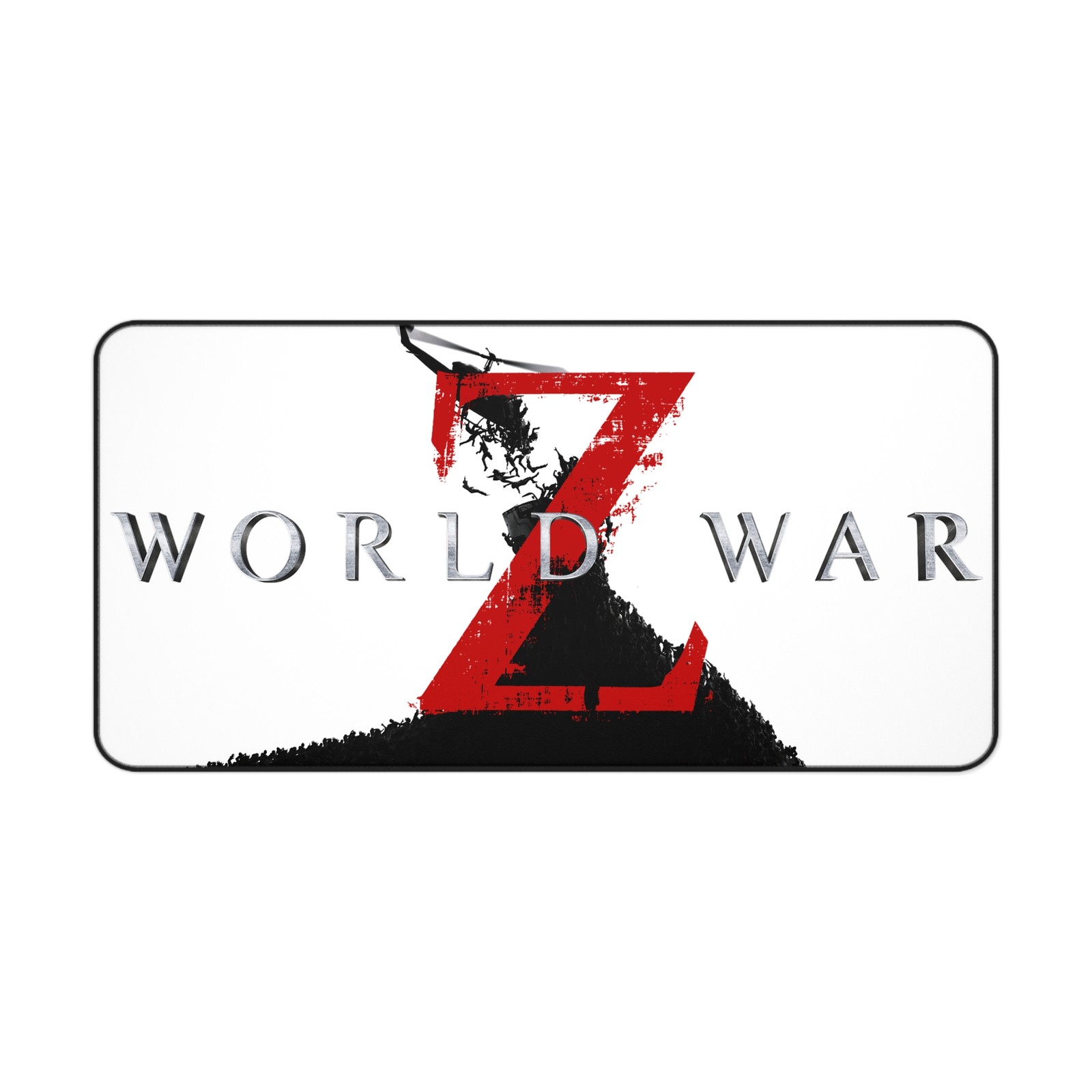 World War Z - Zombies Movie Lover Fan Art - Desk Mat Gaming Mouse Pad