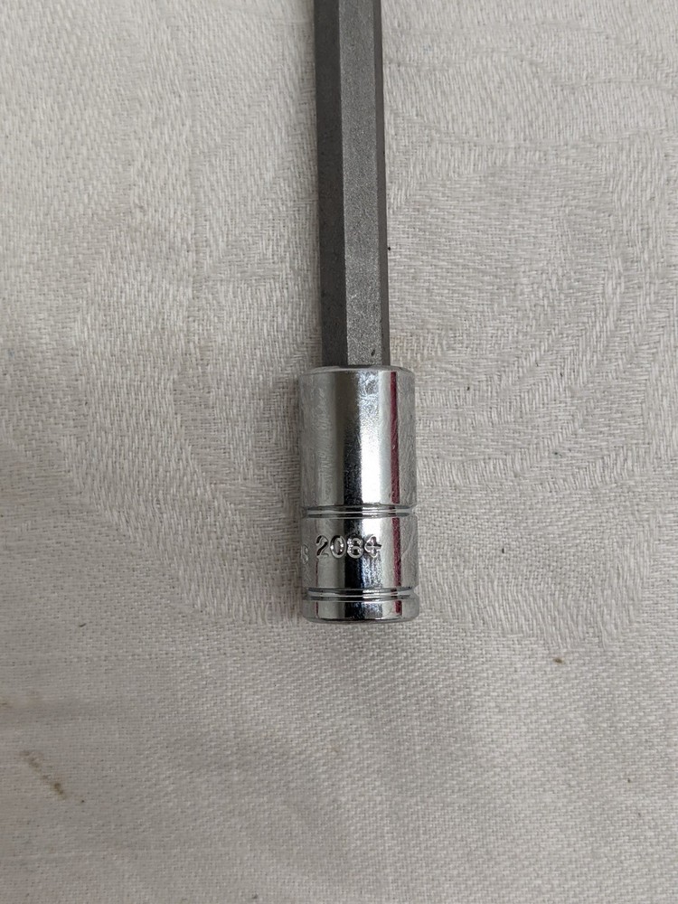 Genius Tools 1/4" Dr. 2mm Hex Bit Socket 100mm Long TF