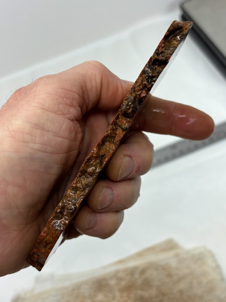 Mexican Tiger Tail Jasper Slab Lapidary Cabbing Combo Ship Avail