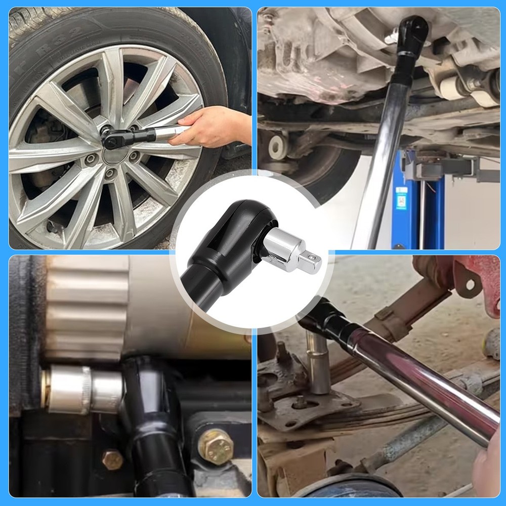 1/2" Offset Extension Wrench Impact Ratchet Extender for Electric Drill Adapter