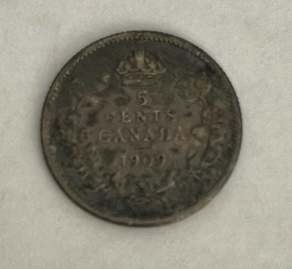 Canada 5C 1909 XF (#1725)