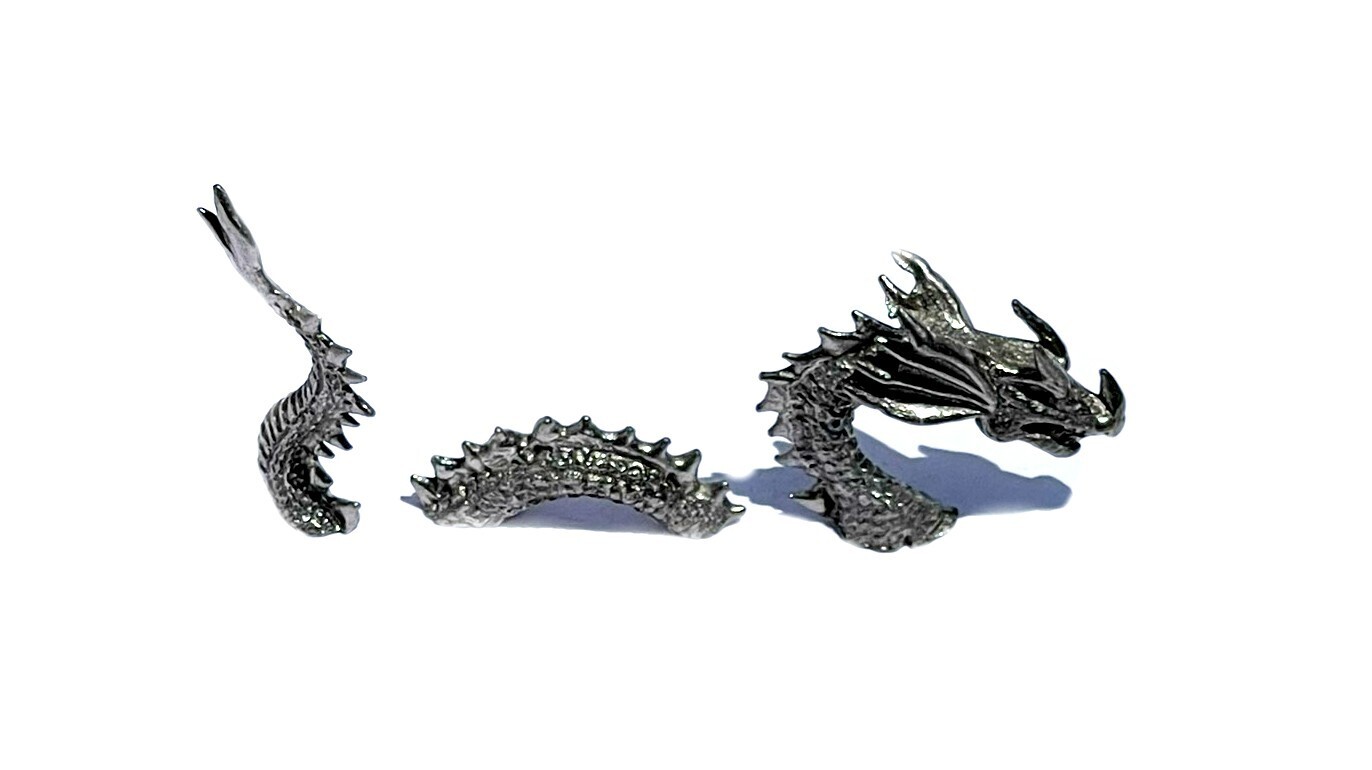 New Loch Ness Monster Sea Serpent Pewter Figurine Lead Free 3 pieces