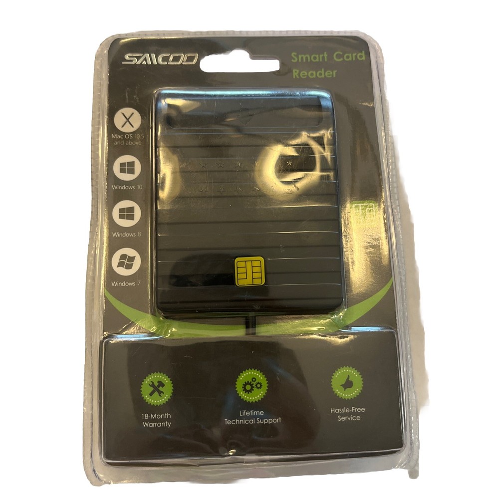 Saicoo Smart Card Reader New Sealed Mac Windows USB type A