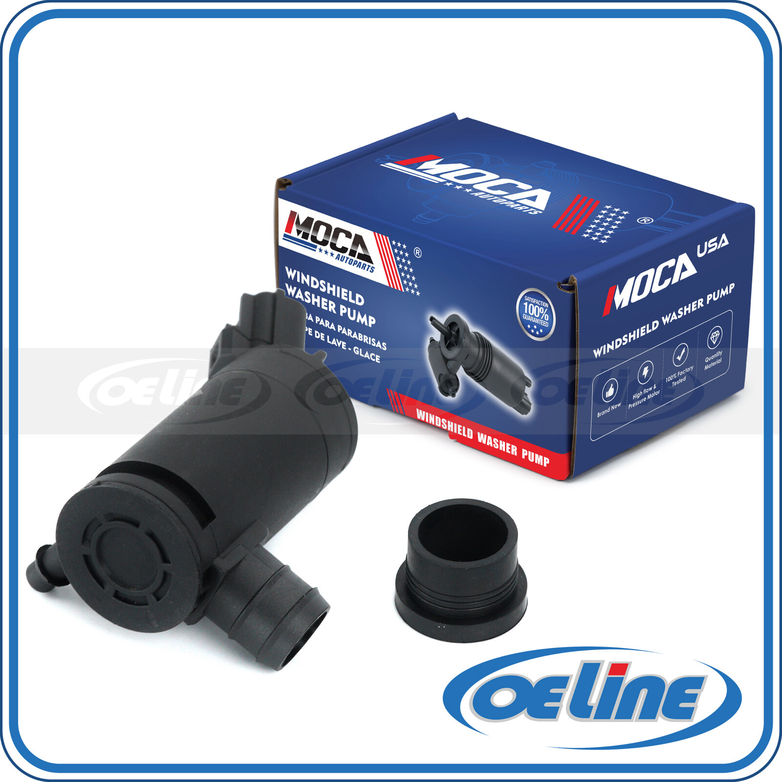 For Ford F350 E150 Lobo Ranger Lincoln Mark Mercury Mazda Windshield Washer Pump