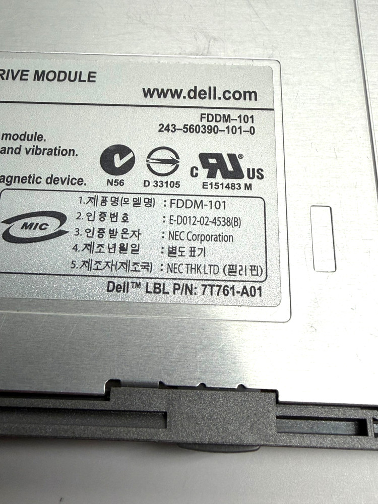 Dell Floppy drive module for laptop FDDM-101