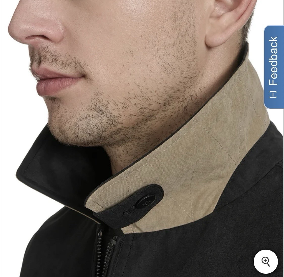 Dockers Bomber Jacket, Black, Men's Medium, Rib Knit Cuffs, Laydown Collar, NEW