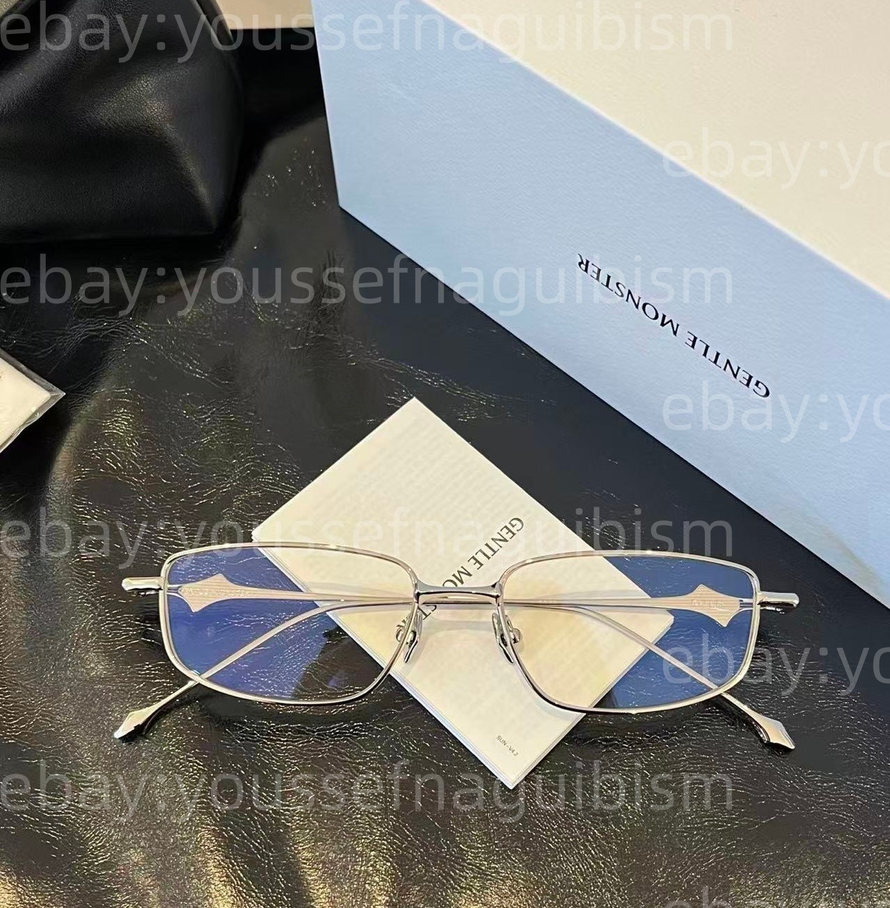 2025 GentleMonster Sunglasses BOLD - Saga 02 Silver Frame Clear Lenses