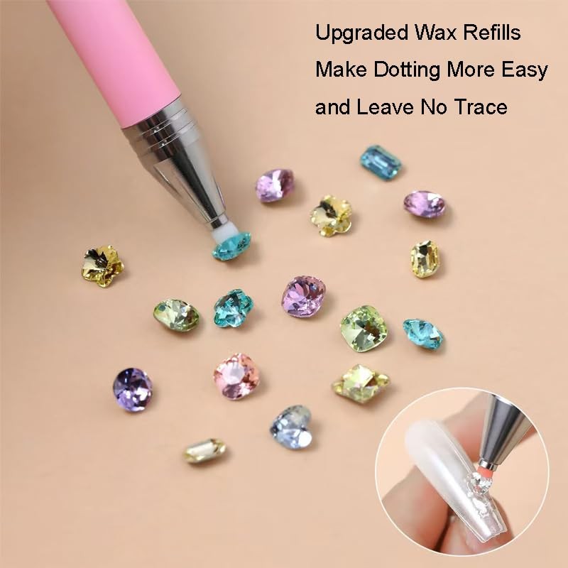 Rhinestone Picker Tool, Refillable Wax Pen with 3 Additional blue