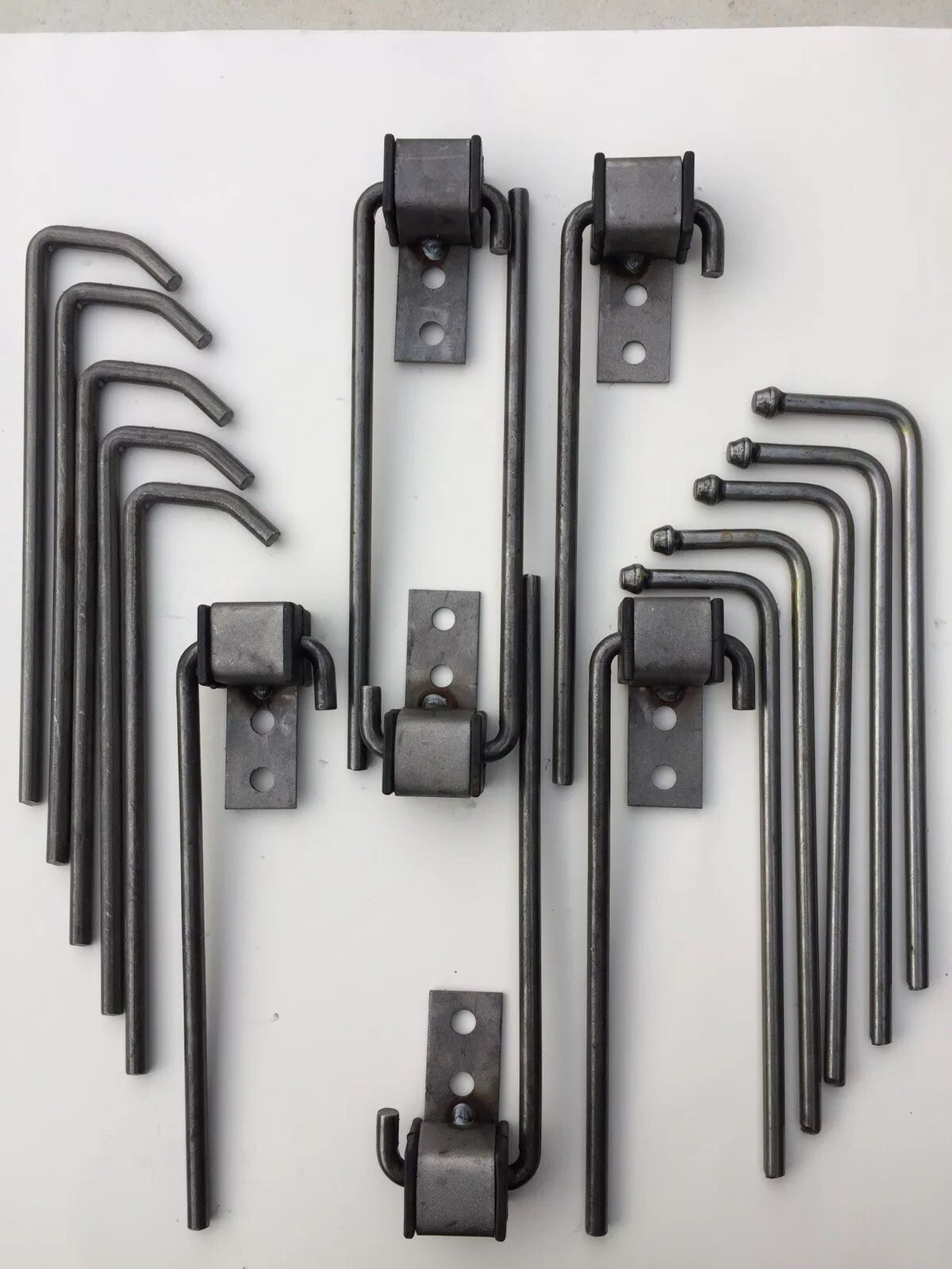 16 pc Universal Headed/bent rod/ southern swinger weld on exhaust hanger rod