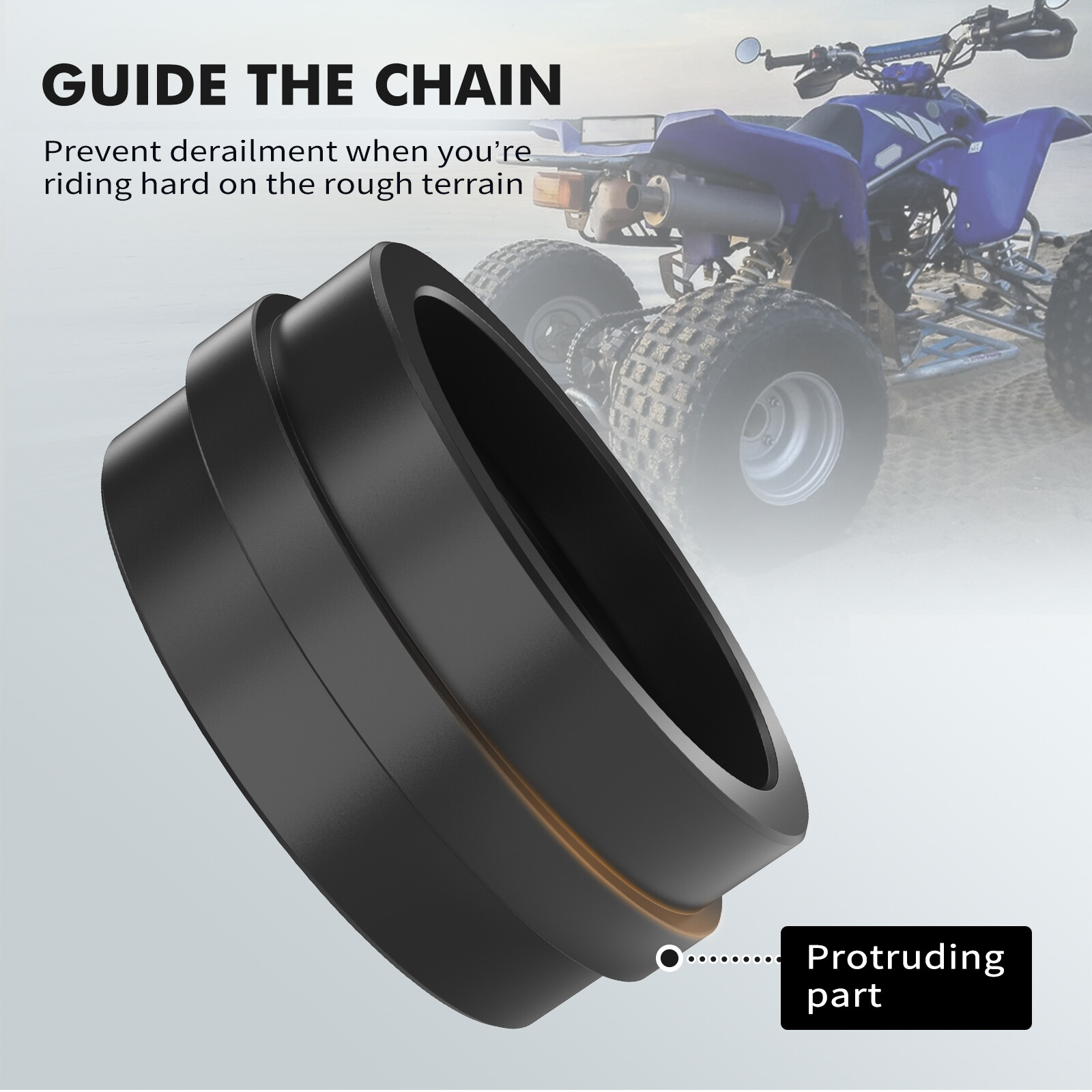 For Yamaha Banshee 350 Chain Roller Swing Arm Guide Guard Seal #2GU-22151-10-00