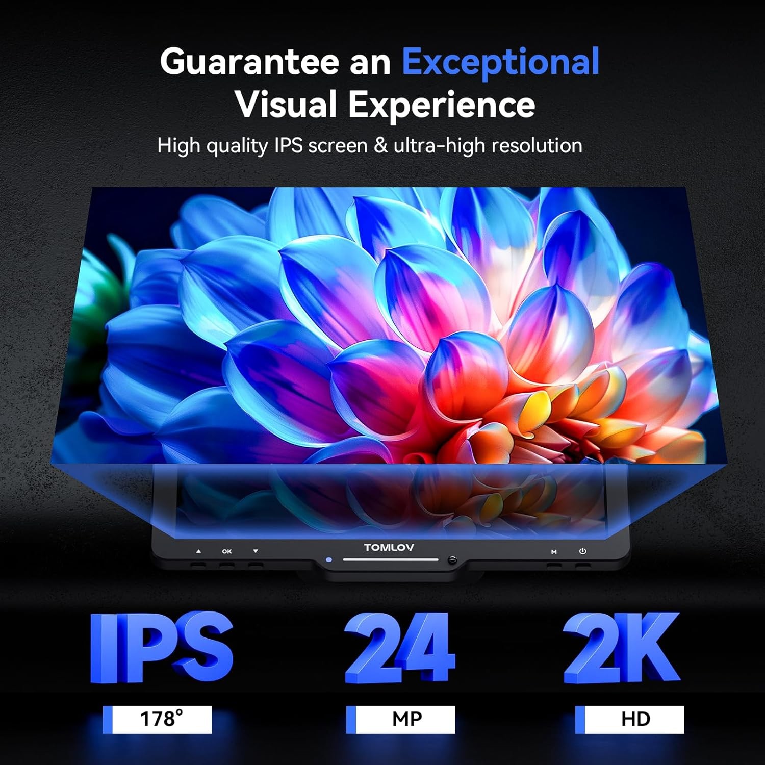 TOMLOV TriL110 2500X Digital Microscope 10" 24MP Coin Microscope Diamond Loupe