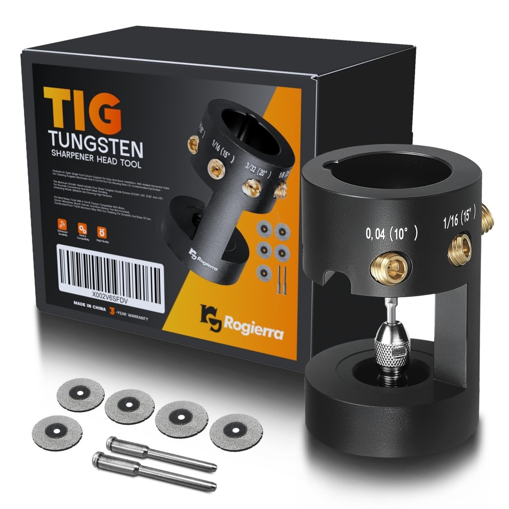 TIG Welding Electrode Sharpener Tool, Multi-Angle Design, 4 Cut-Off Slots