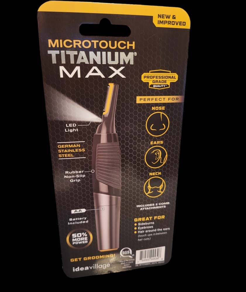 Microtouch Titanium Max Micro-Precision Trimmer For The Ultimate Groom - New 🔥