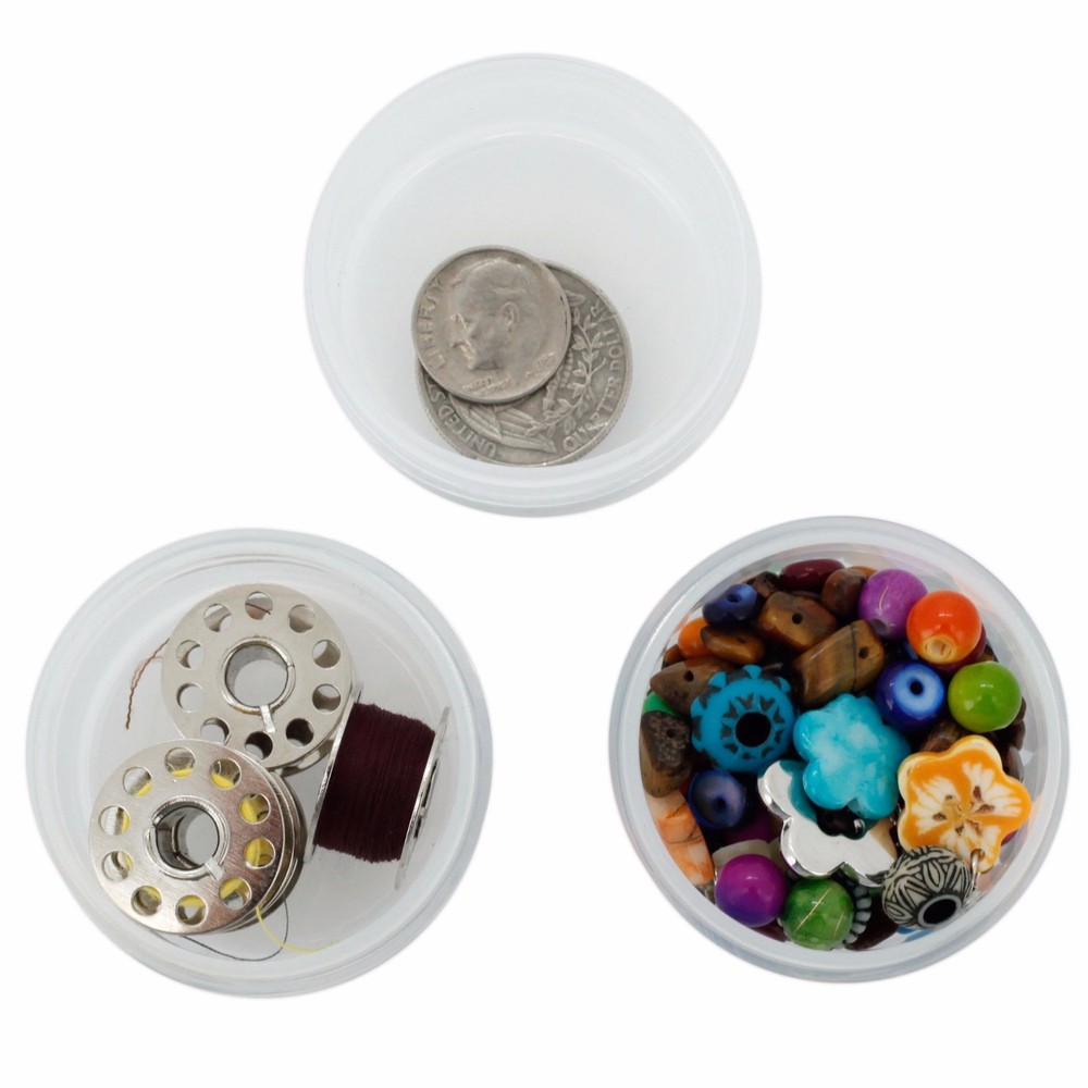 Storage Container Impact Resistant Stackable Clear Containers 6 For Beads Crafts