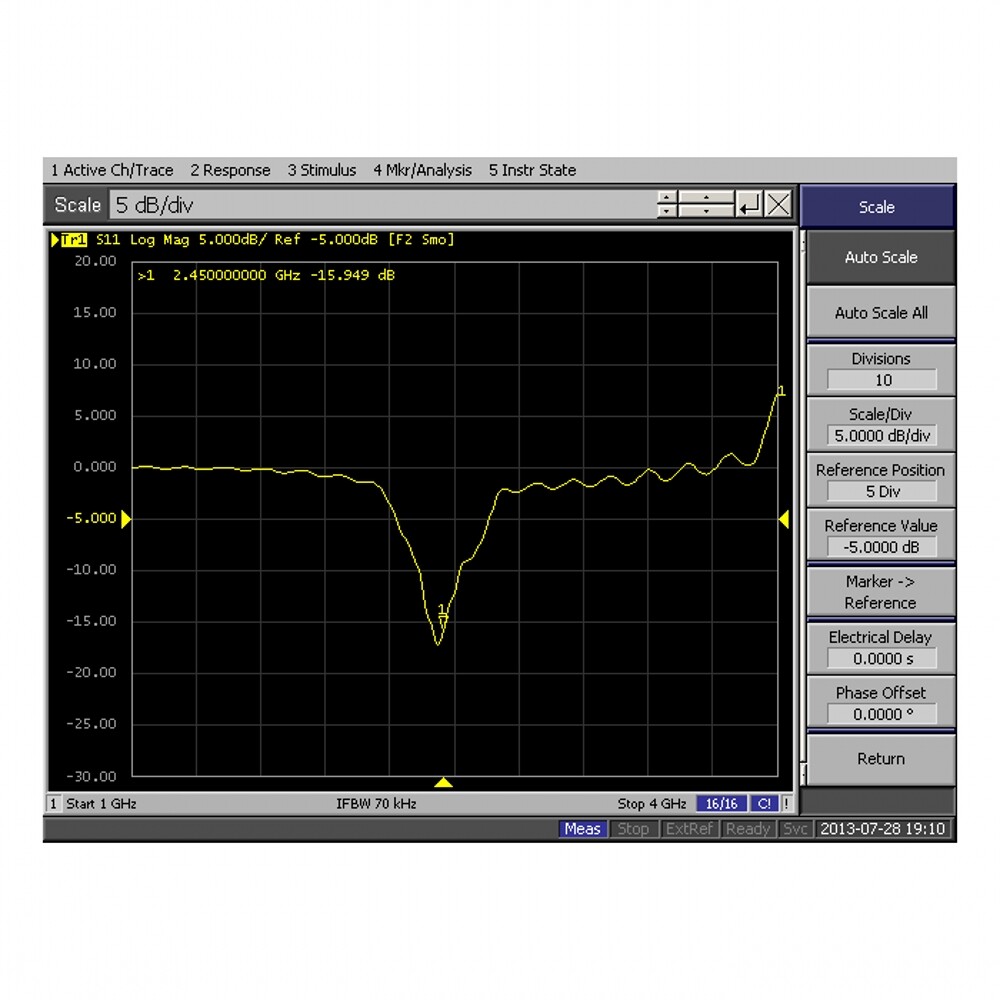 2.4GHz microstrip bandpass filter WiFi ZigBee BT filter filter out clutter