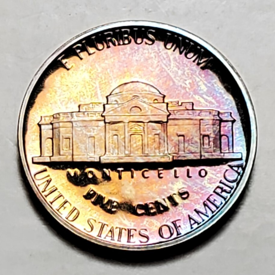 TONED 1981 S JEFFERSON NICKEL PROOF UNC #C5055