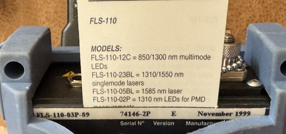 EXFO FLS-110 Source For PMD