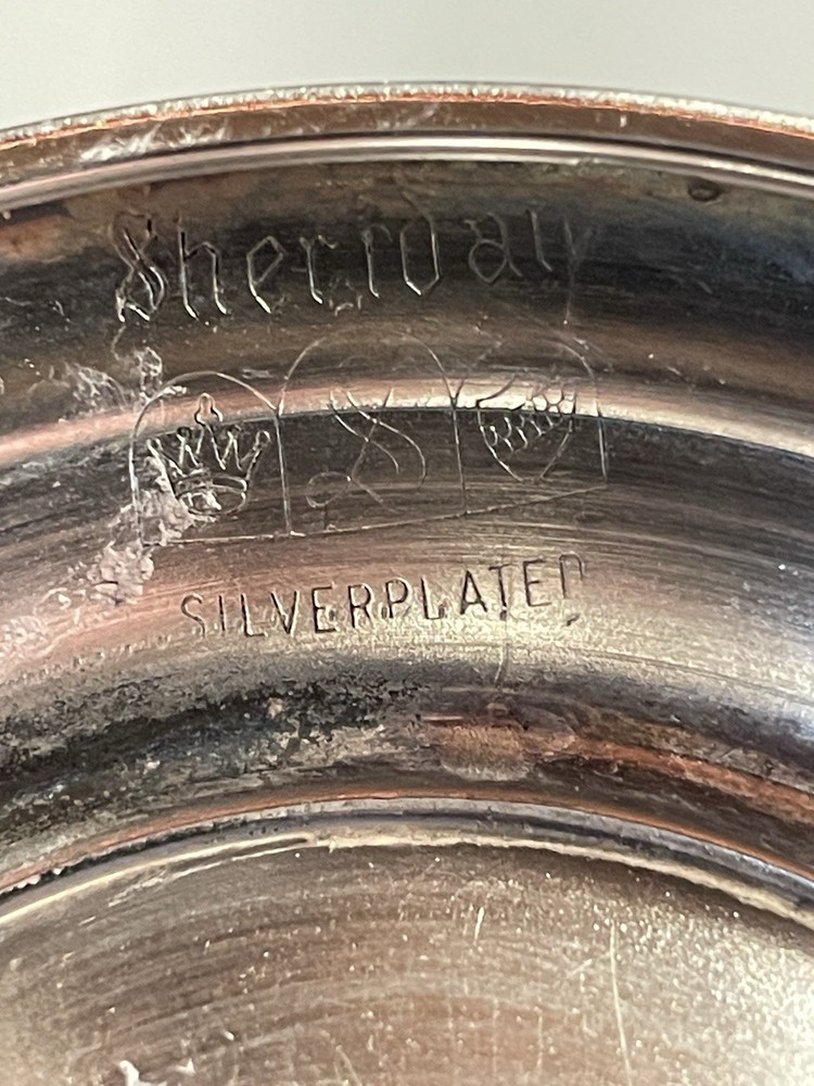 Vintage Sheridan Silverplated Footed Bowl, 2.5” Altar Bowl, Offering Bowl