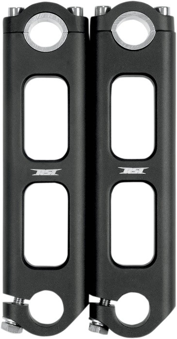 RSI Pivoting Snowmobile Handlebar Risers 10" Black