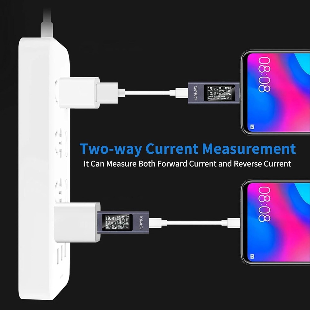 USB Type-C Power Tester Voltage Current Capacity Meter USB-C Multimeter 4-30V