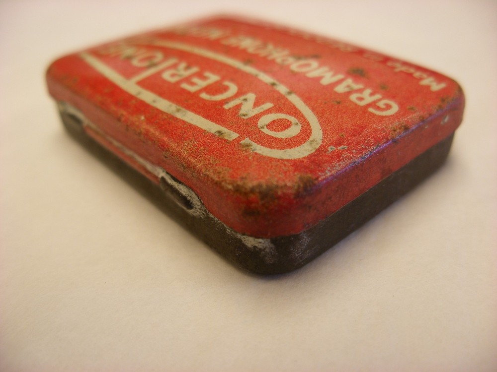 Phonograph Victrola Gramophone Needle Tin - Concertone Redditch - Empty