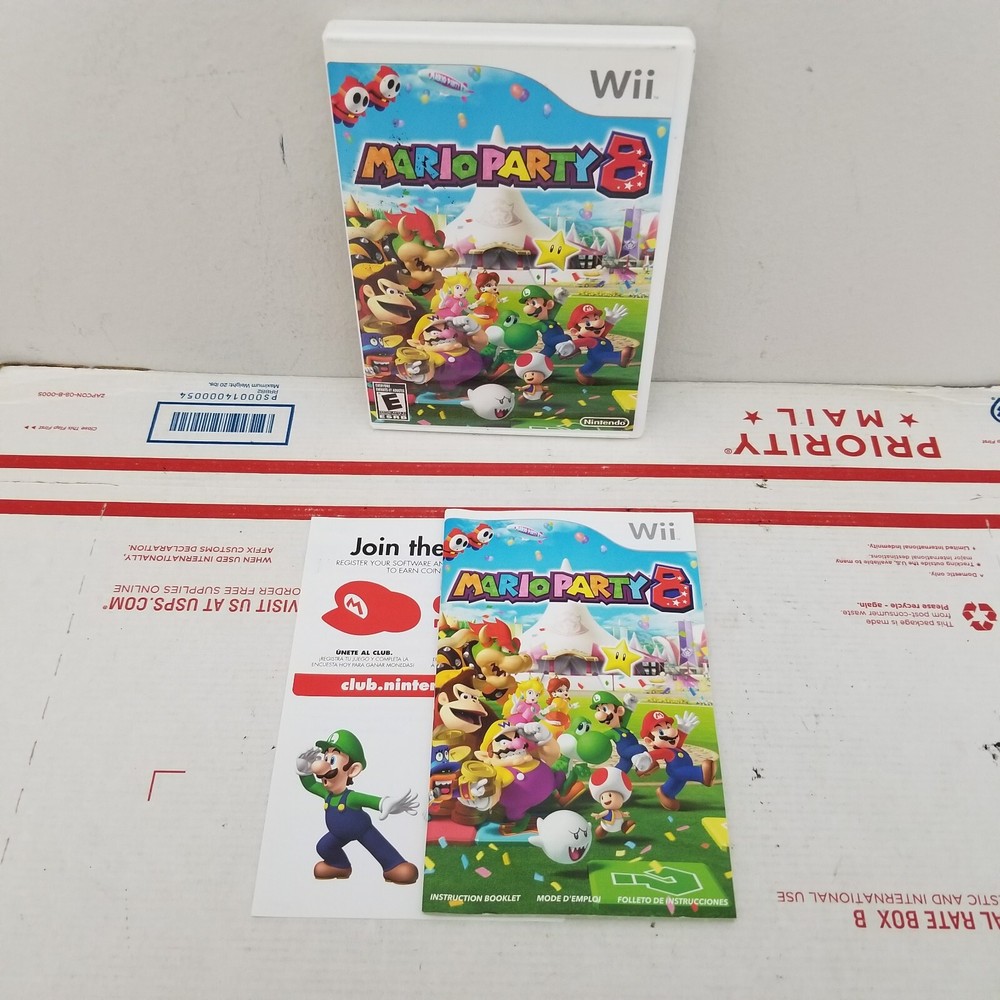 Mario Part 8 Case Manual Insert Only Nintendo Wii