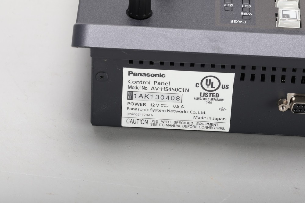 Panasonic AV-HS450 HD Switcher Control Unit & Mainframe With DVI Input Option
