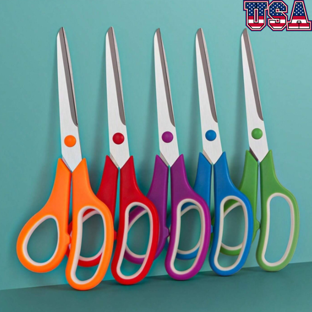 1pc Scissors MultiUse Comfortable Grip for Fabric Sewing Craft Use Home & Office