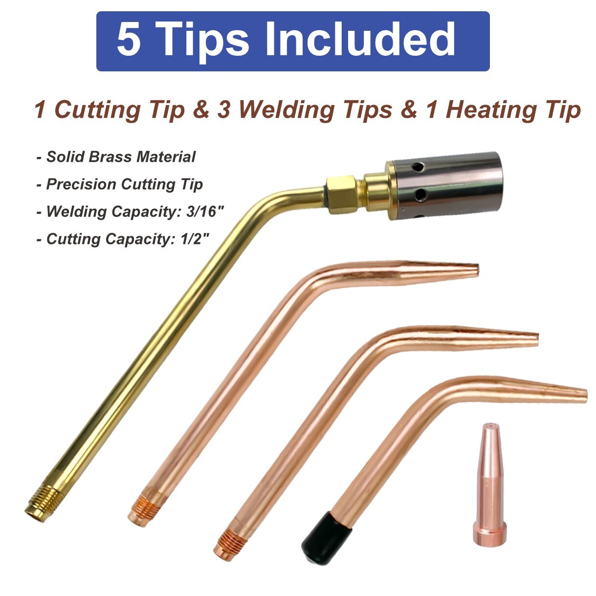 Cutting Welding Torch Kit Oxygen & Acetylene Welding Kit w/15' Hose Glasses Case