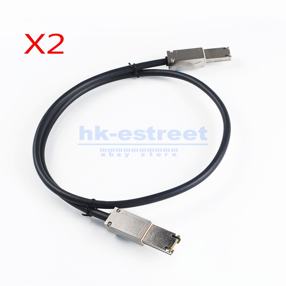 2x Mini SAS SFF-8088 26Pin to SFF-8088 26Pin External Cable Disk Array Line 1M
