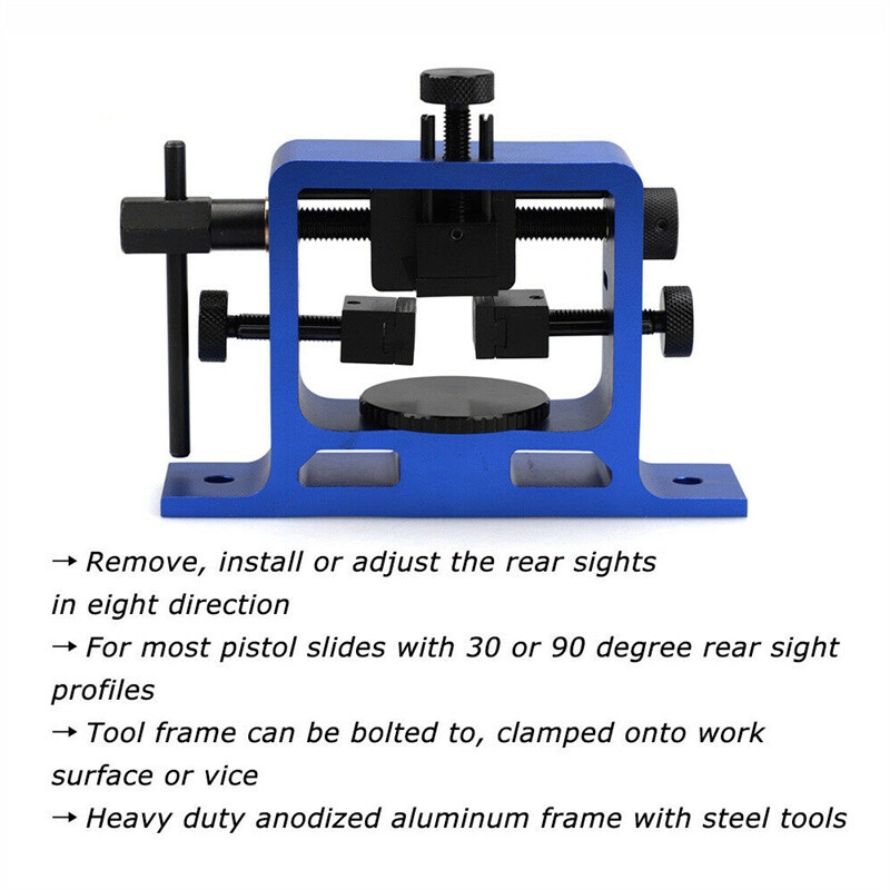 Universal Rear Sight Pusher Tool for Glock Sig Pistol Handgun Semi-Auto Slides