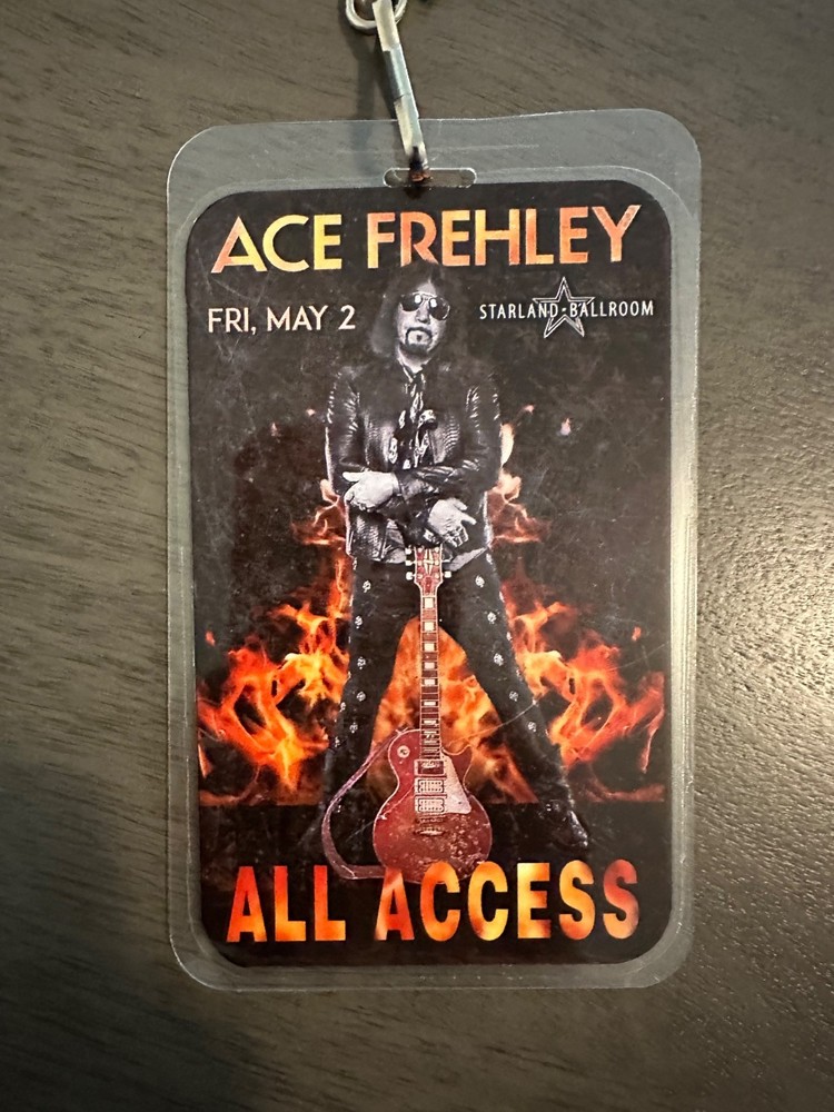 Kiss Ace Frehley Authentic Starland Ballroom 2025 All Access Pass