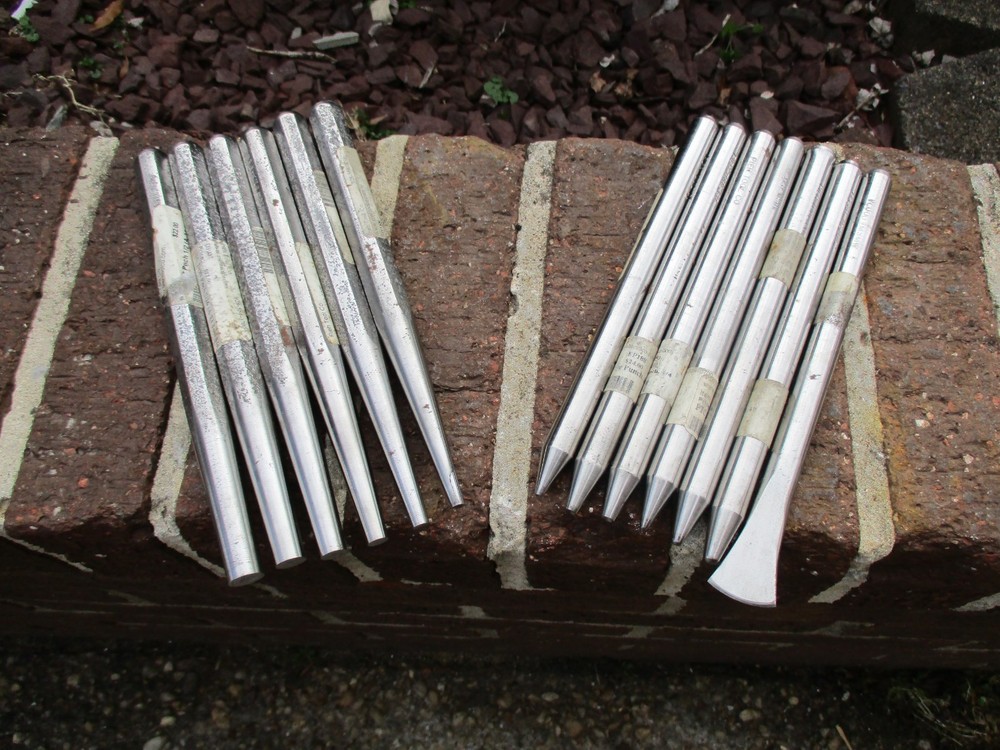 13 Piece PIEH TOOL Ball Dimple Drift Eye Punch Set Blacksmith Anvil Forge Tools