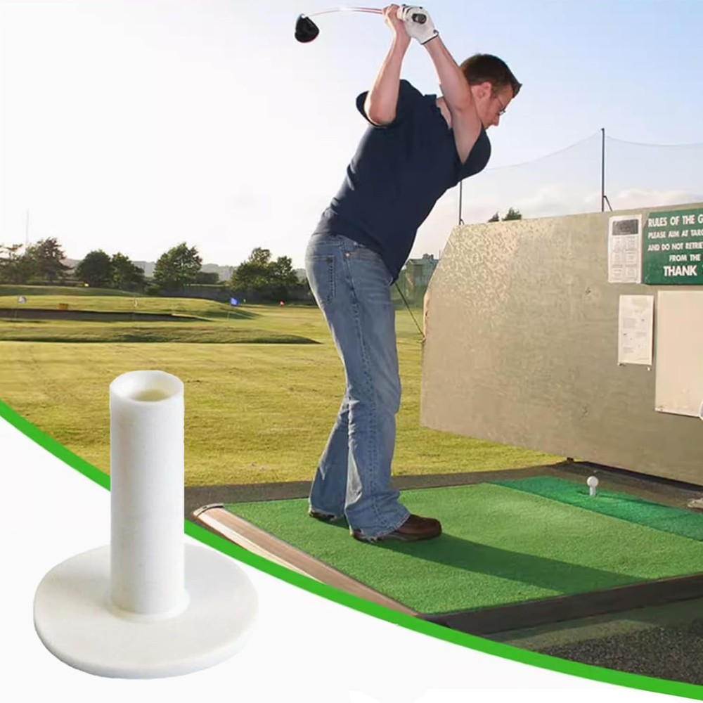 YAFIYGI 5 Pack Rubber Golf TeesTee Driving Range Value for White