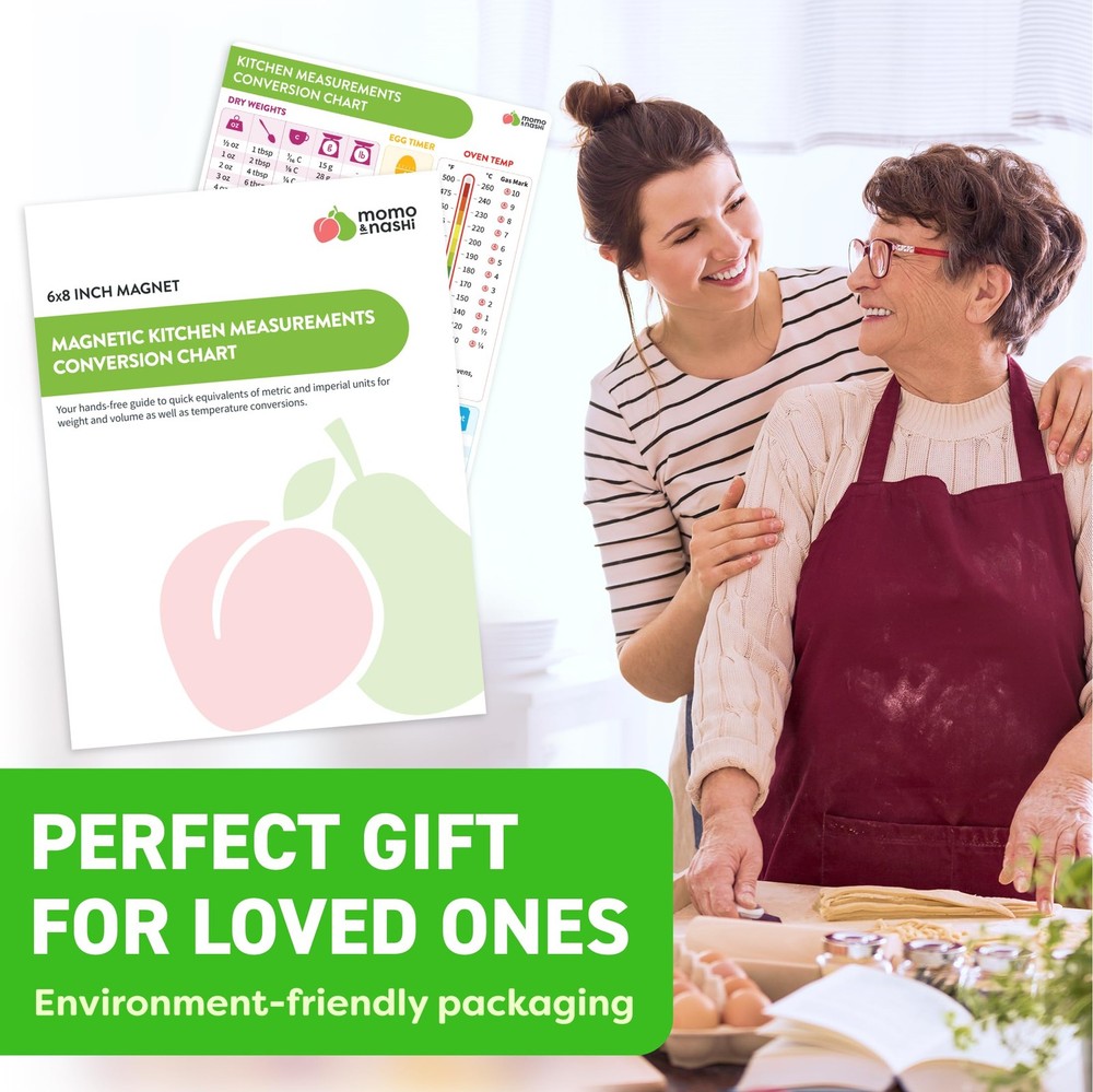 Kitchen Conversion Chart Magnet - Measurements Conversion Chart - Baking Supp