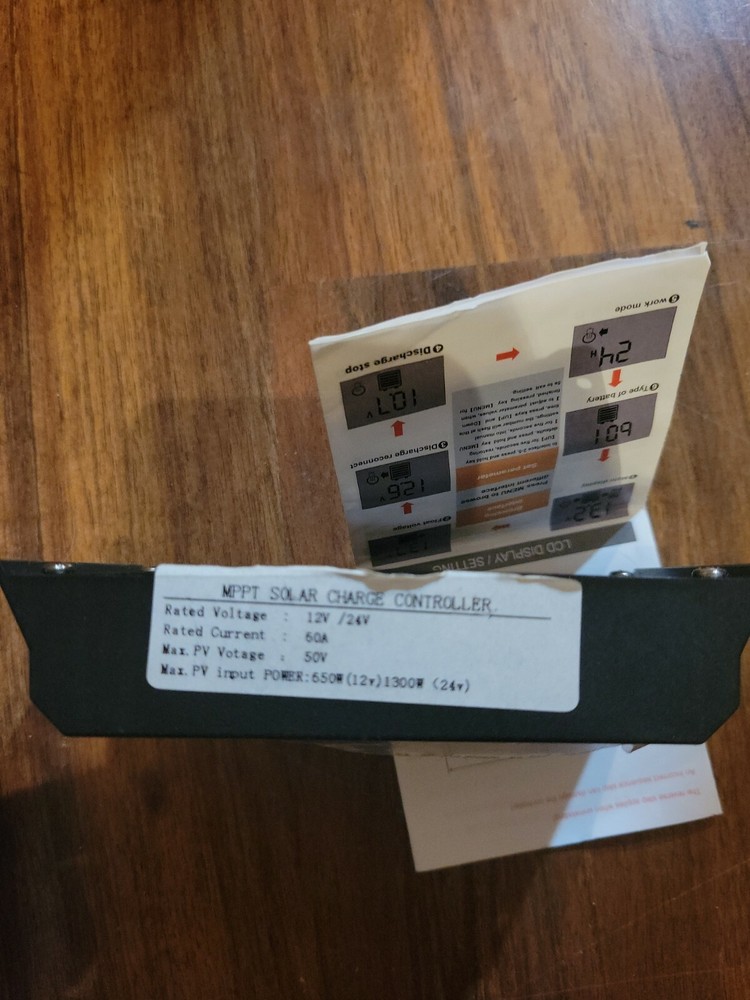 Solar Powered Controller MEPT 12V/24V 50A New Open Box
