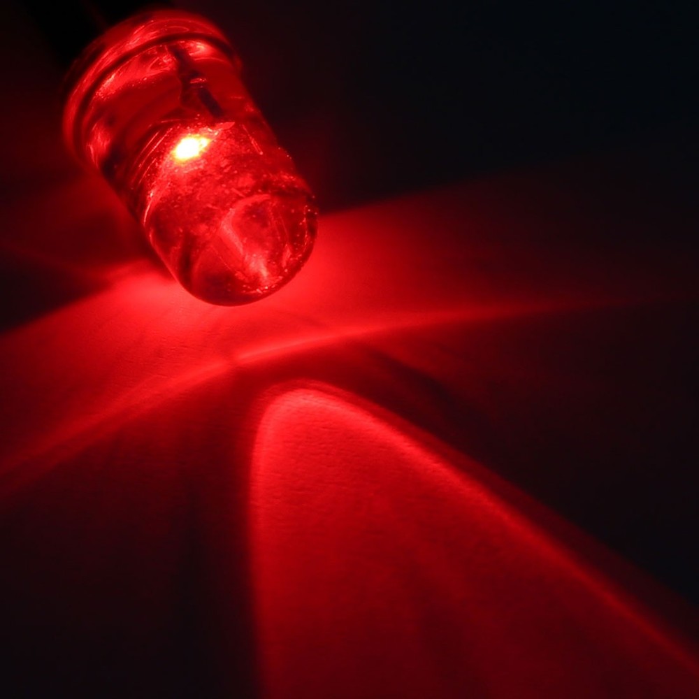25Pcs 5mm Pre-Wired Diffused LED Diodes Light 20mA DC 9-12V Red