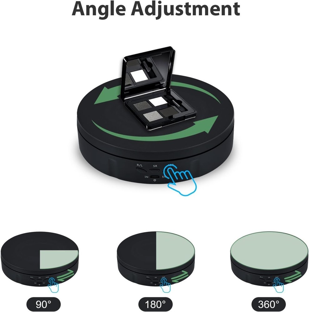 Motorized Rotating Display Stand, 5.7Inch 360 Degree Electric Rotating