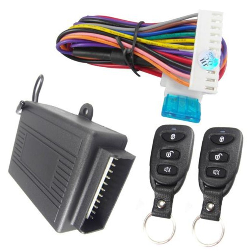 Car Remote Central Door Lock Locking Keyless Entry System W/2 Remote Controllers