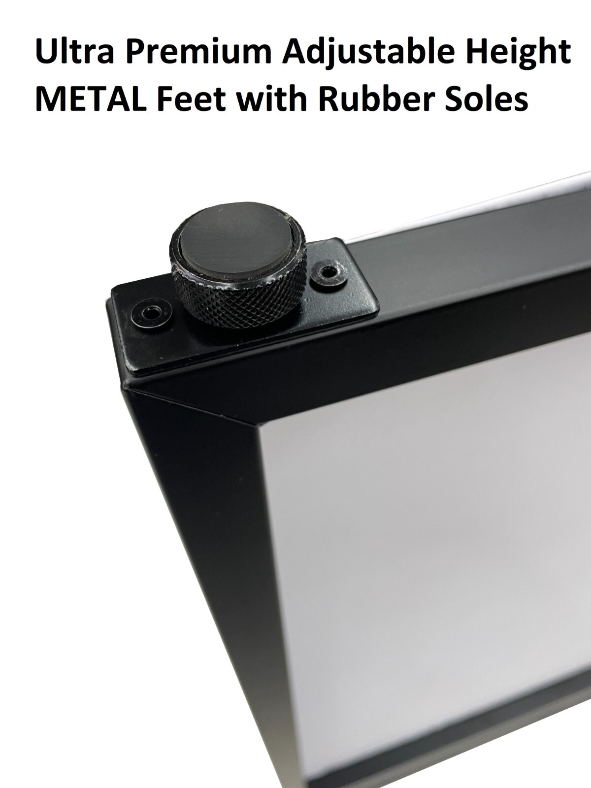 Jumbo 53" Wide DJ Event Facade White/Black Scrim Booth Two Top Corner Table Tops