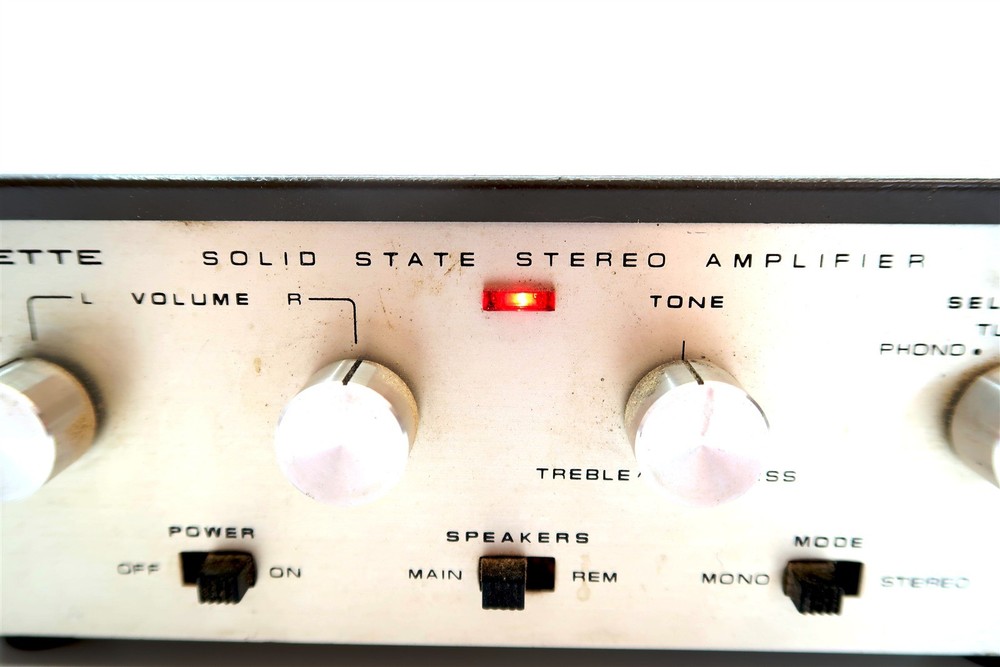 LAFAYETTE SOLID STATE STEREO AMPLIFIER Stereo 10A Tested to Power On Only