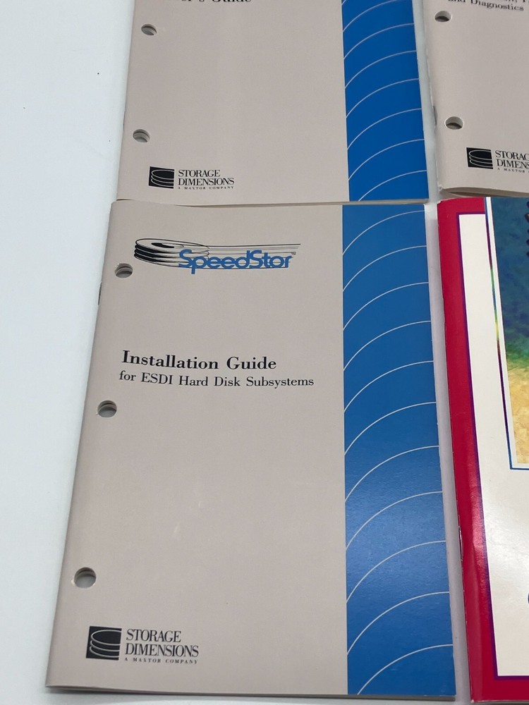 Speedstar Hard Disk Software DOS Maxtor Manuals