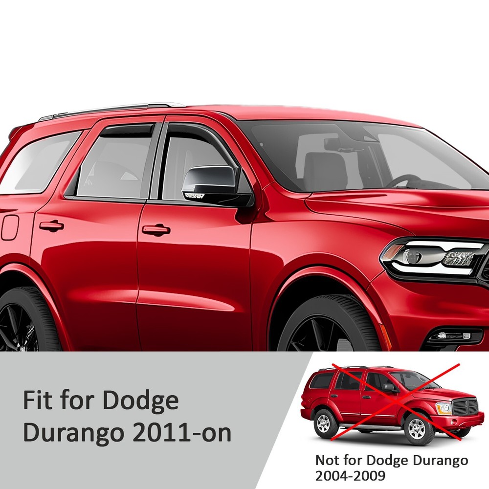 Rain Guards Vent Visors Shade for 2011-2024 Dodge Durango