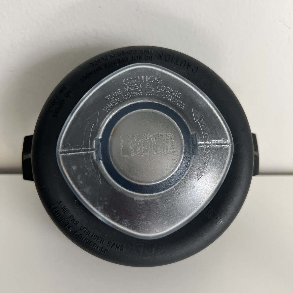 Vitamix Blender Replacement Lid 64oz Pitcher Lid & Plug ONLY Rubber Black
