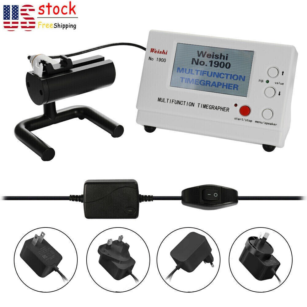 Weishi No.1900 Timegrapher Mechanical Watch Timing Machine Multifunction New