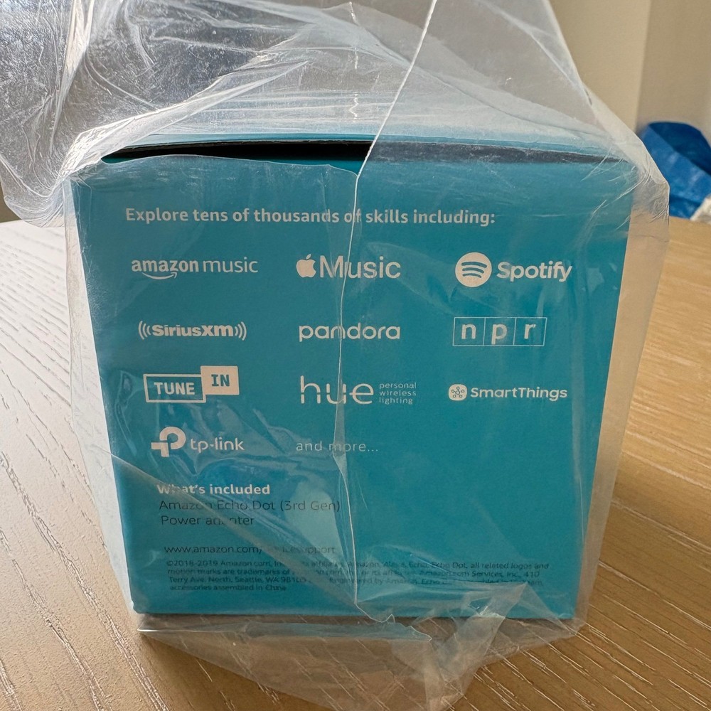 Amazon Echo Dot 3rd Gen Smart Speaker with Alexa Charcoal Grey New Sealed