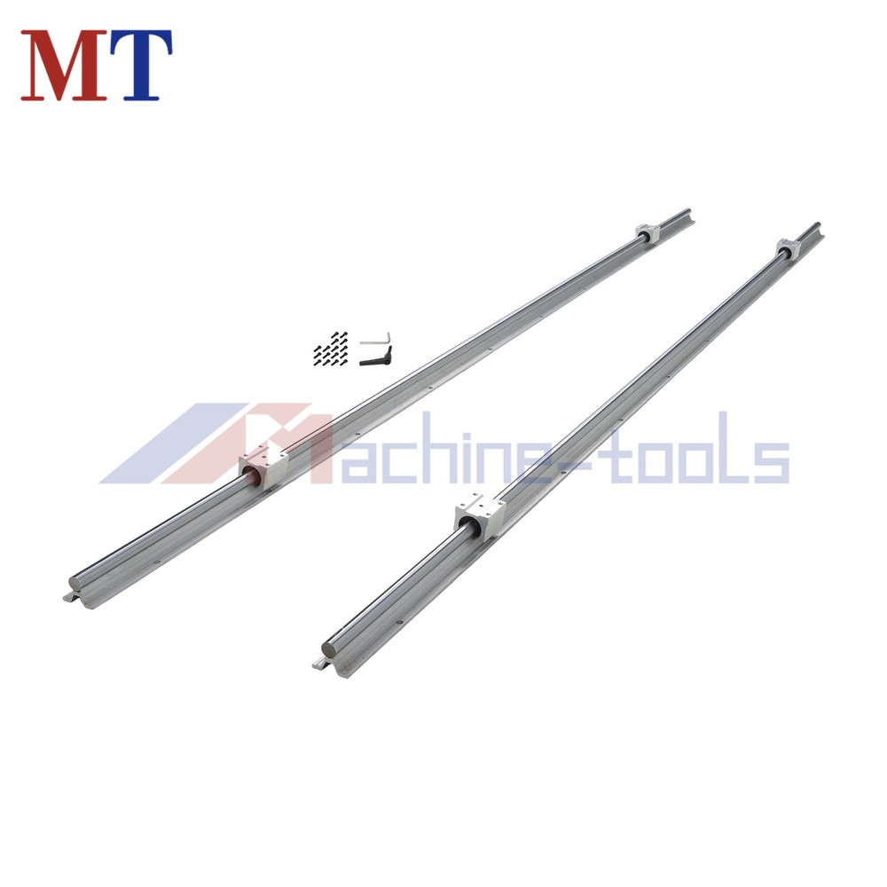 2 Pack 2000mm SBR16 Linear Rail + 4PCS SBR16UU Block for 3D Printer CNC