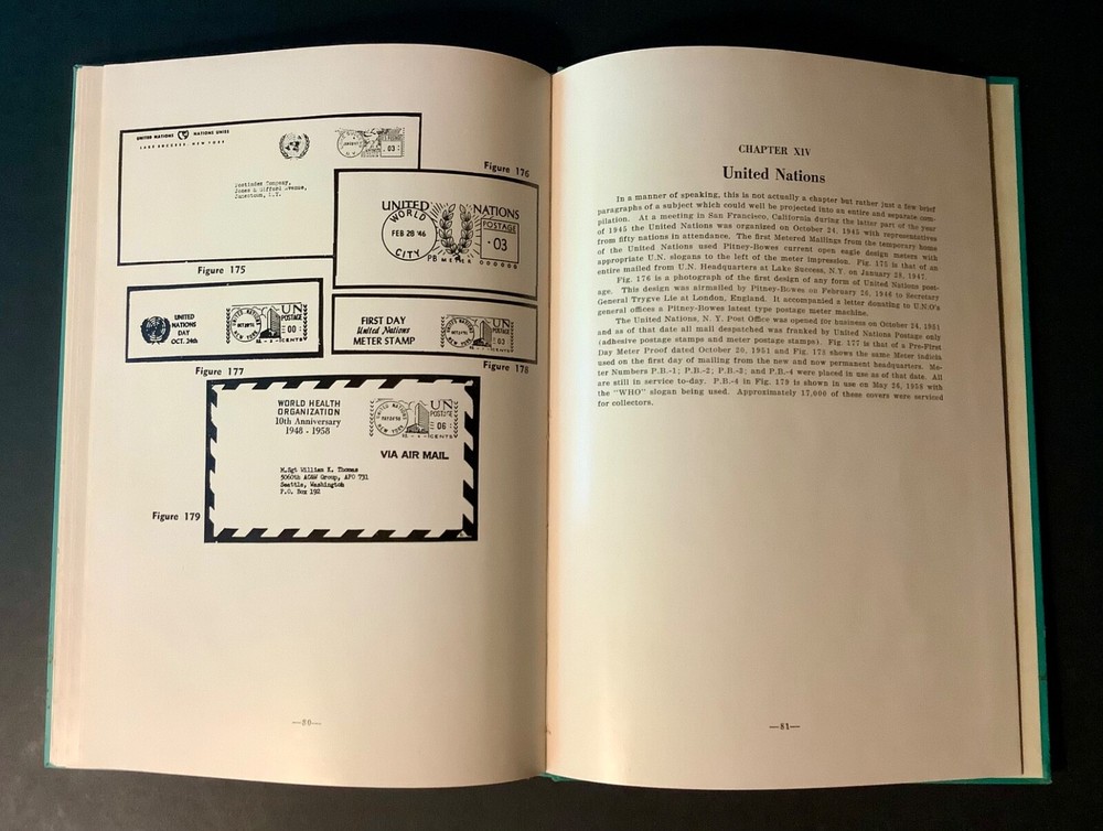 HISTORY AND EVOLUTION OF METERED POSTAGE by William K. Thomas APS 1962 HC