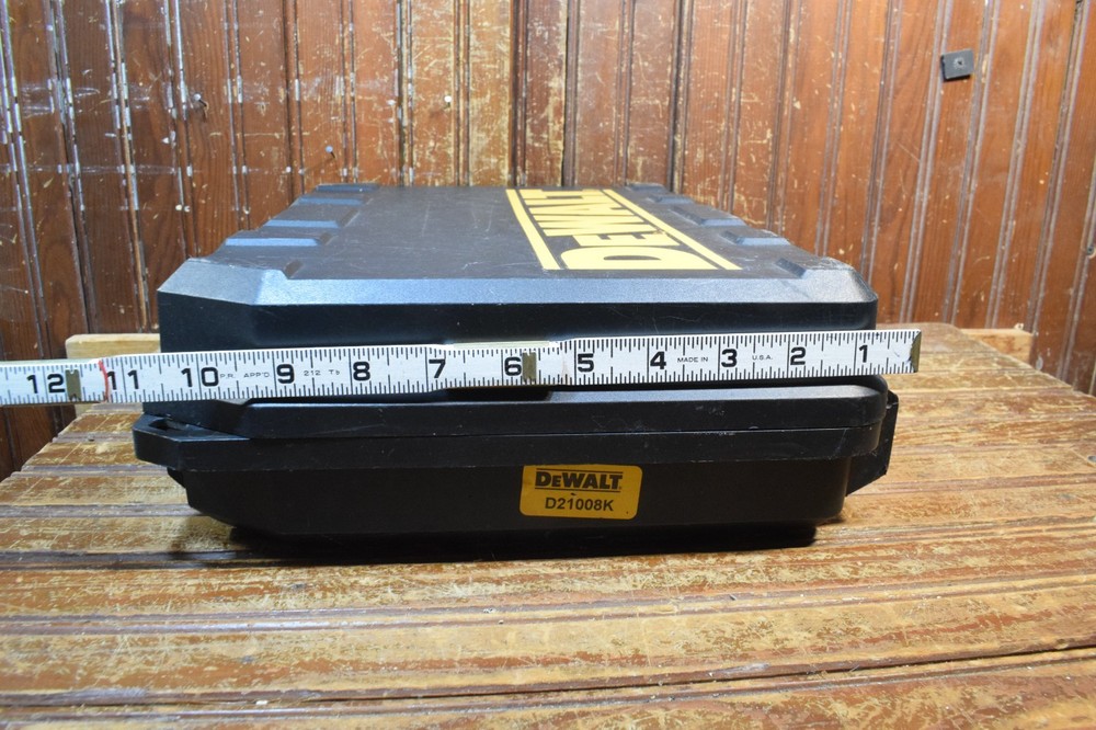 DEWALT POWER DRIVER DRILL HARD PLASTIC STORAGE CARRY CASE TOOL BOX EMPTY D21008K